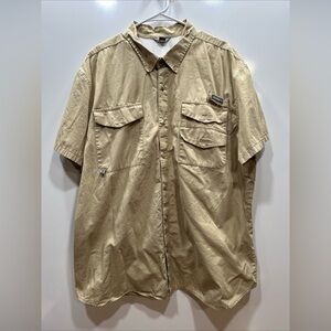 Eddie Bauer Comfort Shirt Outdoor Hiking Fishing Vented Yolk Mens‎ Size 2XL